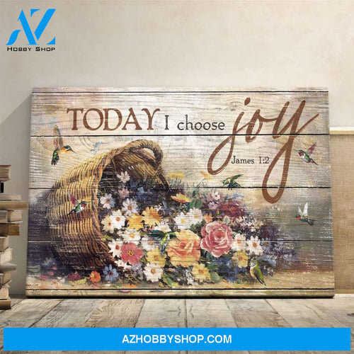 Landscape God Canvas Wall Art - Jesus Canvas Wall Art - Jesus - Today I choose joy 3 Canvas