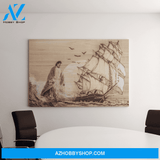 Landscape God Canvas Wall Art - Jesus Canvas Wall Art - Jesus walking on water Canvas