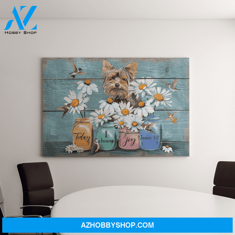 Landscape God Canvas Wall Art - Jesus Canvas Wall Art - Yorkshire - Today I choose Joy Canvas