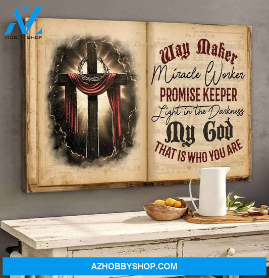 Landscape God Canvas Wall Art - Jesus Canvas Wall Art - Jesus - You are the light in darkness Canvas
