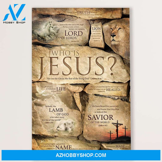 Jesus Canvas Who Is Jesus, Christian God Wall Art Home Decor