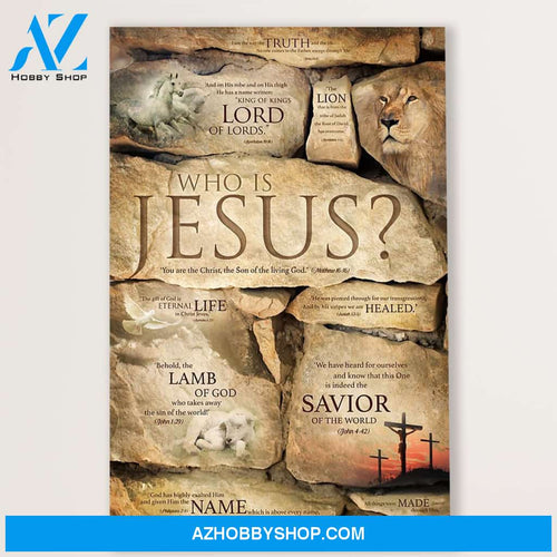 Jesus Canvas Who Is Jesus, Christian God Wall Art Home Decor