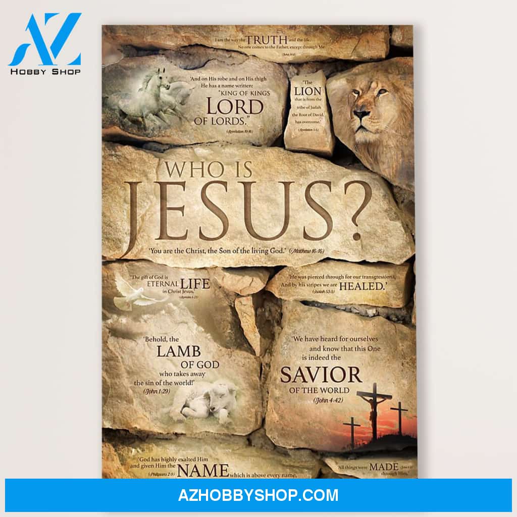 Jesus Canvas Who Is Jesus, Christian God Wall Art Home Decor