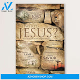 Jesus Canvas Who Is Jesus, Christian God Wall Art Home Decor