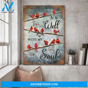 Jesus - Cardinal - It is well with you - Portrait Canvas Prints, Wall Art