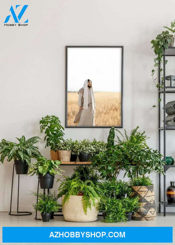 Jesus Christ in Field, Modern Christian Canvas And Poster, Wall Decor Visual Art