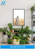 Jesus Christ in Field, Modern Christian Canvas And Poster, Wall Decor Visual Art