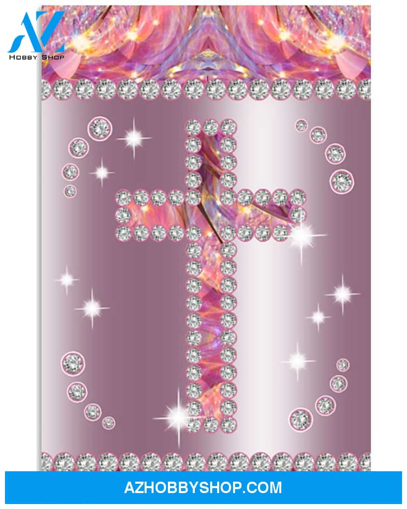 Jesus, Diamond Cross Easter Canvas And Poster, Wall Decor Visual Art, Wall Poster, My Poster Wall