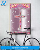 Jesus, Diamond Cross Easter Canvas And Poster, Wall Decor Visual Art, Wall Poster, My Poster Wall