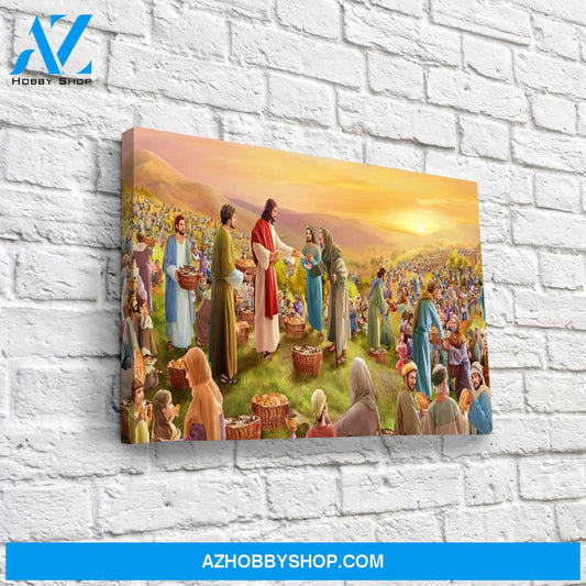 Jesus Feeds the 5,000 Canvas Art