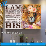 Jesus - Feminine lion - I am the daughter of a King - Landscape Canvas Prints, Wall Art