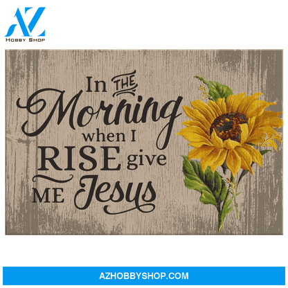 Jesus God Horizontal Canvas Wall Art - God Wall Art - In The Morning When I Rise Give Me Jesus