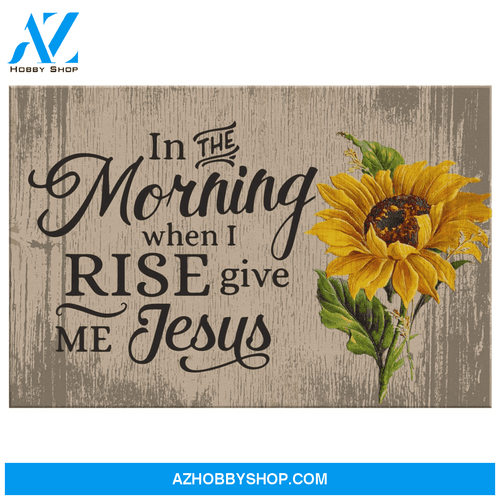 Jesus God Horizontal Canvas Wall Art - God Wall Art - In The Morning When I Rise Give Me Jesus