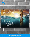 Jesus God Landscape Canvas Wall Art - God Wall Art - Be Still And Know That I Am God