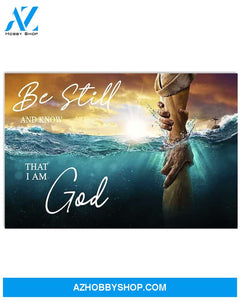 Jesus God Landscape Canvas Wall Art - God Wall Art - Be Still And Know That I Am God