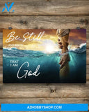 Jesus God Landscape Canvas Wall Art - God Wall Art - Be Still And Know That I Am God