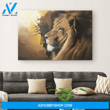 Jesus God Landscape Canvas Wall Art - God Wall Art - The Lion Of Judah