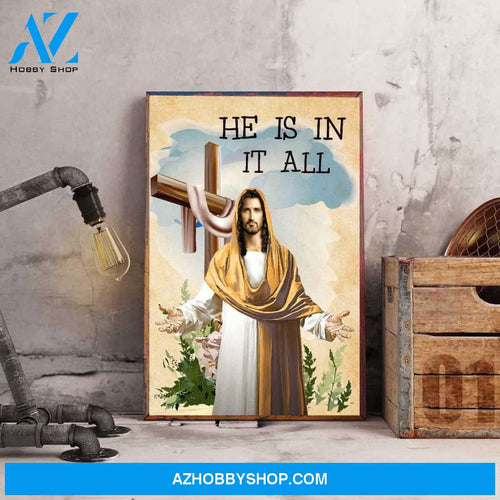 Jesus He Is In His All Canvas And Poster, Wall Decor Visual Art