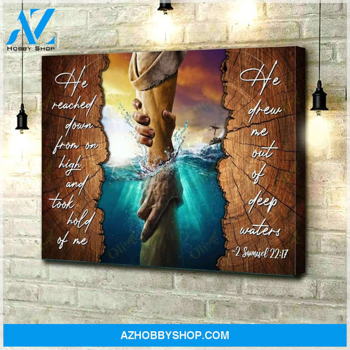 Jesus, He Took Hold Of Me Easter Canvas And Poster, Wall Decor Visual Art, Wall Poster, My Poster Wall