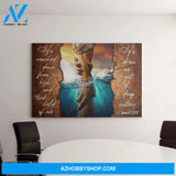 Jesus, He Took Hold Of Me Easter Canvas And Poster, Wall Decor Visual Art, Wall Poster, My Poster Wall