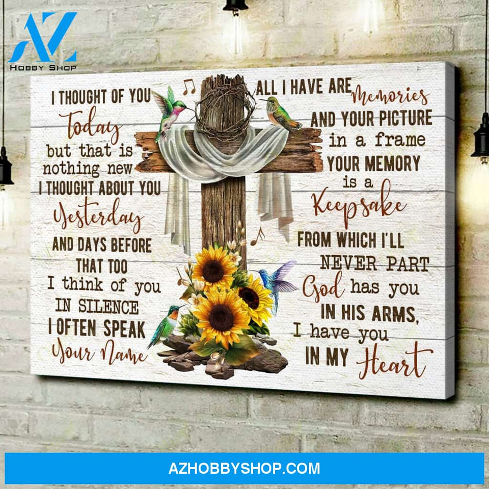 Jesus, I Thought Of You Easter Canvas And Poster, Wall Decor Visual Art, Wall Poster, My Poster Wall