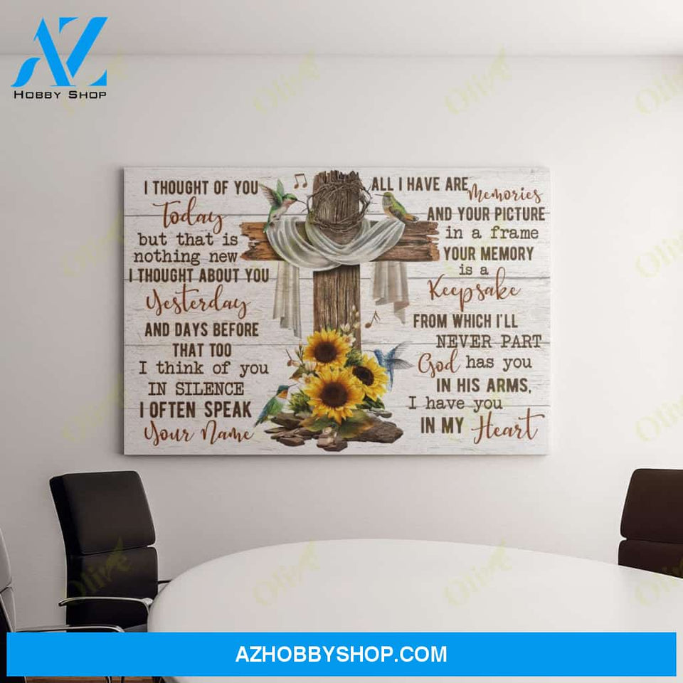 Jesus, I Thought Of You Easter Canvas And Poster, Wall Decor Visual Art, Wall Poster, My Poster Wall