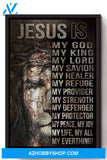 Jesus Is My Everything Christian Wall Art Gift For Christmas Canvas And Poster, Wall Decor Visual Art