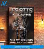 Jesus Is My Savior Not My Religion Easter Canvas And Poster, Wall Decor Visual Art, Wall Poster, My Poster Wall