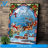 Personalized Canvas Jesus Is The Reason For The Christmas Season Wall Art For Christmas Gift Canvas Wall Art
