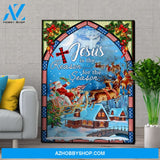 Personalized Canvas Jesus Is The Reason For The Christmas Season Wall Art For Christmas Gift Canvas Wall Art