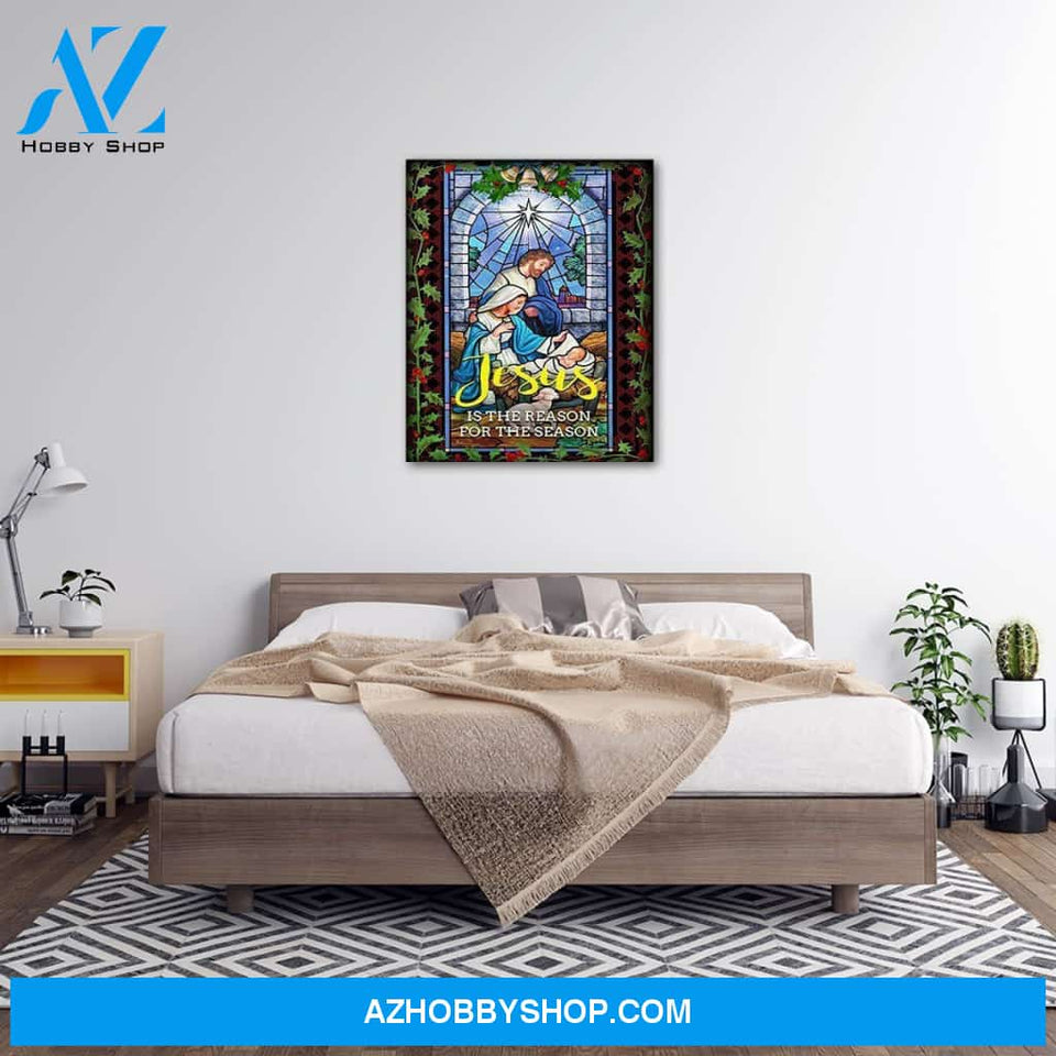 Personalized Canvas Jesus Is The Reason For The Season 2 Wall Art For Christmas Gift Canvas Wall Art