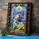 Personalized Canvas Jesus Is The Reason For The Season 2 Wall Art For Christmas Gift Canvas Wall Art
