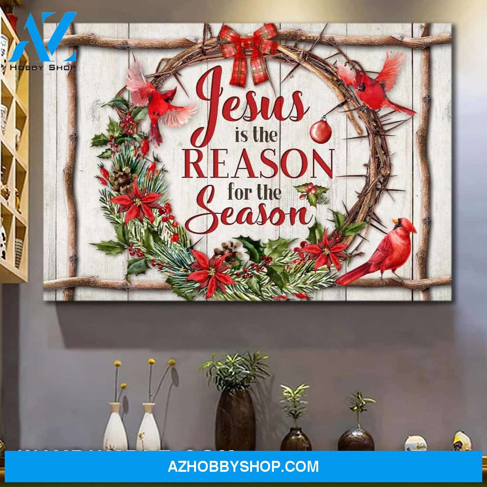Jesus is the reason for the season Landscape Canvas Prints, Wall Art