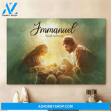 Jesus Landscape Canvas Wall Art - God Wall Art - Immanuel God with us