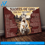 Jesus Landscape Canvas Wall Art - God Wall Art - Names Of God, The Old Testament