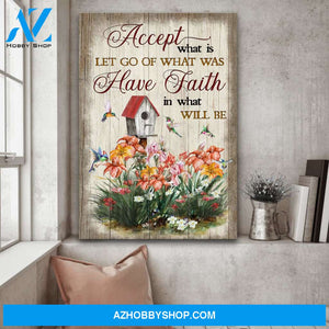 Jesus - Lily flower garden - Have faith in what will be - Portrait Canvas Prints, Wall Art