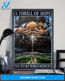 Jesus Nativity A Thrill Of Hope Easter Canvas And Poster, Wall Decor Visual Art, Wall Poster, My Poster Wall