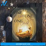 Jesus - One night One star One child - Portrait Canvas Prints, Wall Art