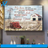 Jesus - Peaceful farm - His mercy reigns Unending love - Landscape Canvas Prints - Wall Art