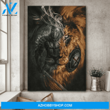 Jesus Portrait Canvas Wall Art - God Wall Art - Jesus - Awesome Warrior And Lion