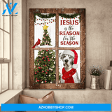 Jesus Portrait Canvas Wall Art - God Wall Art - Christmas Tree, Jesus Is The Reason For The Season