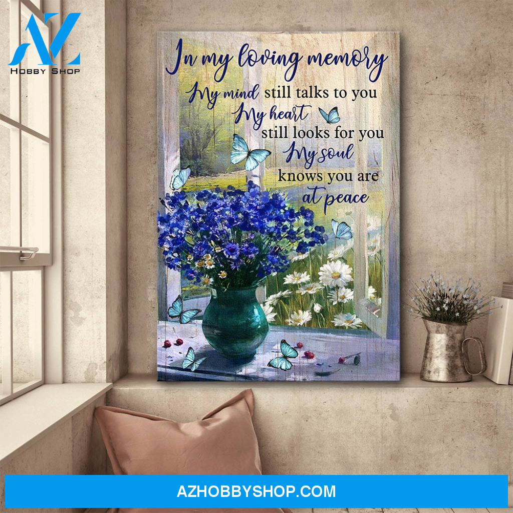 Jesus Portrait Canvas Wall Art - God Wall Art - My Heart Still Looks For You My Soul Knows You Are At Peace