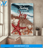 Jesus Portrait Canvas Wall Art - Jesus Wall Art - Today I Choose Joy