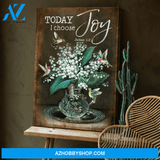 Jesus Portrait Canvas Wall Art - Jesus Wall Art - Today I Choose Joy