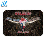 Jesus Saved Texas Raises God Made Doormat | Welcome Mat | House Warming Gift