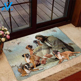 Jesus Surrounded By Boxers Doormat