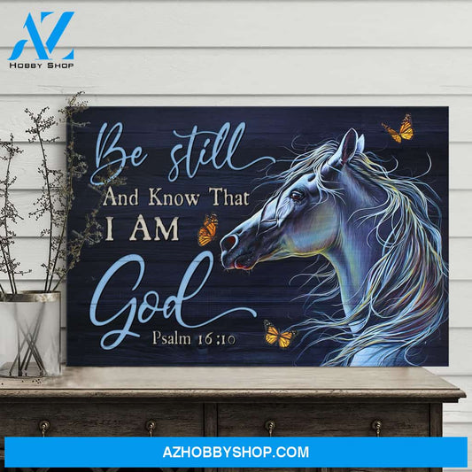 Jesus - The beautiful horse - Be still & know that I am God - Landscape Canvas Prints, Wall Art