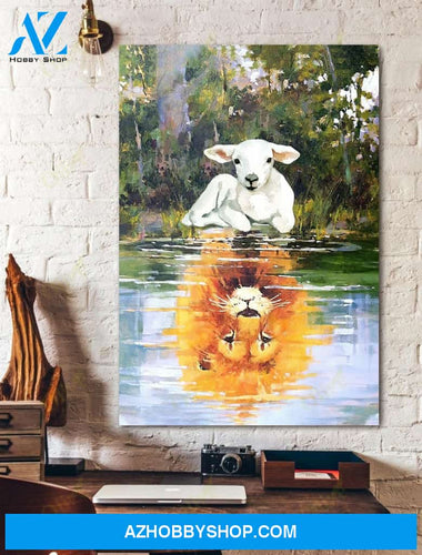 Jesus, The Lamb Is The Lion Easter Canvas And Poster, Wall Decor Visual Art, Wall Poster, My Poster Wall