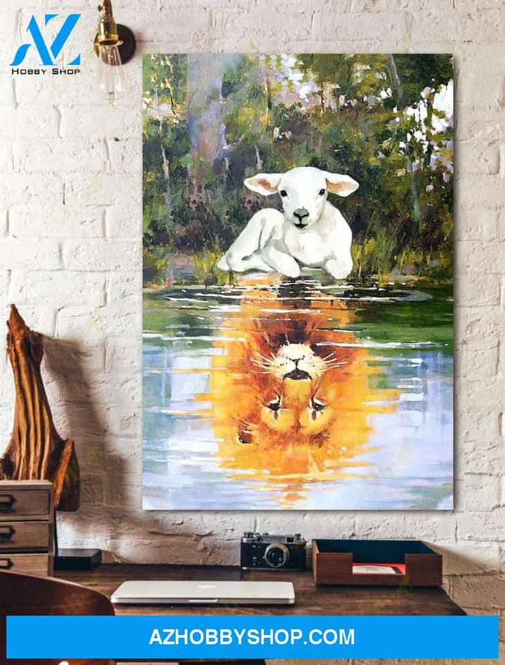 Jesus, The Lamb Is The Lion Easter Canvas And Poster, Wall Decor Visual Art, Wall Poster, My Poster Wall