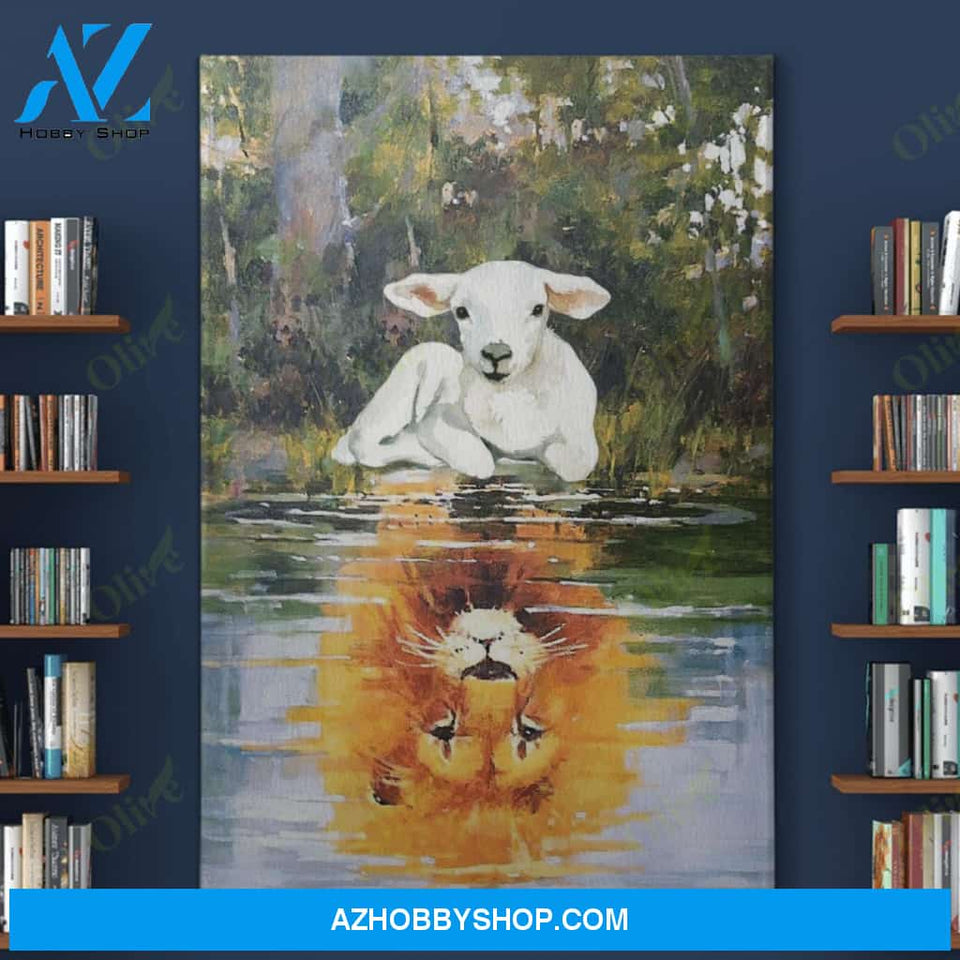 Jesus, The Lamb Is The Lion Easter Canvas And Poster, Wall Decor Visual Art, Wall Poster, My Poster Wall